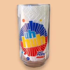 Vintage diet pepsi glass uh